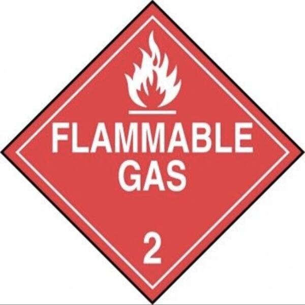 Accuform DOT PLACARD HAZARD CLASS 2 GASES MPL201FV50 MPL201FV50 - main